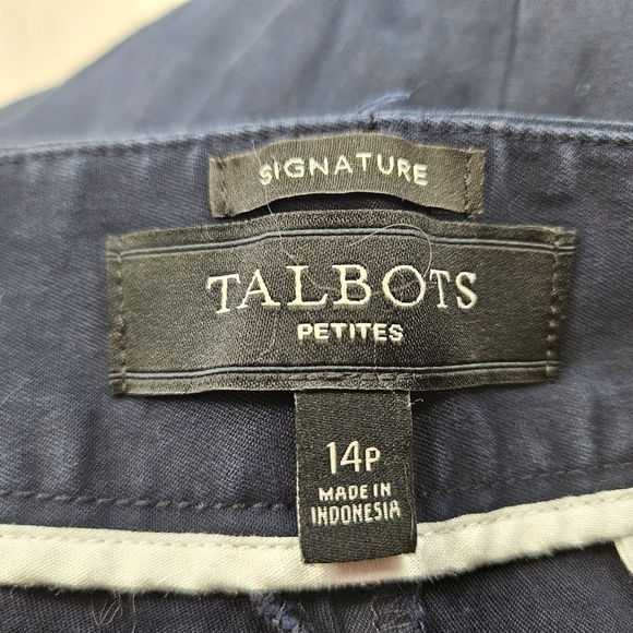 TALBOTS petite chino navy Pants 14P - Picture 3 of 4